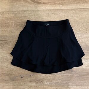 1. State Black Double Layer Skater Skirt